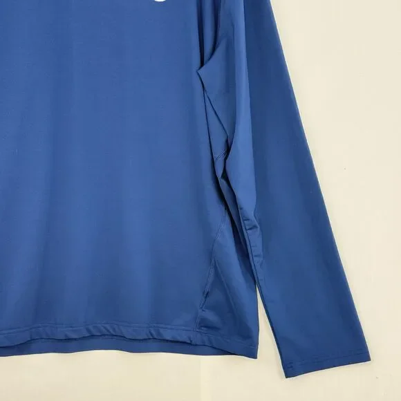 Mens Champion Double Dry Size XL Athletic Navy Blue Shirt Long Sleeves - Picture 8 of 16